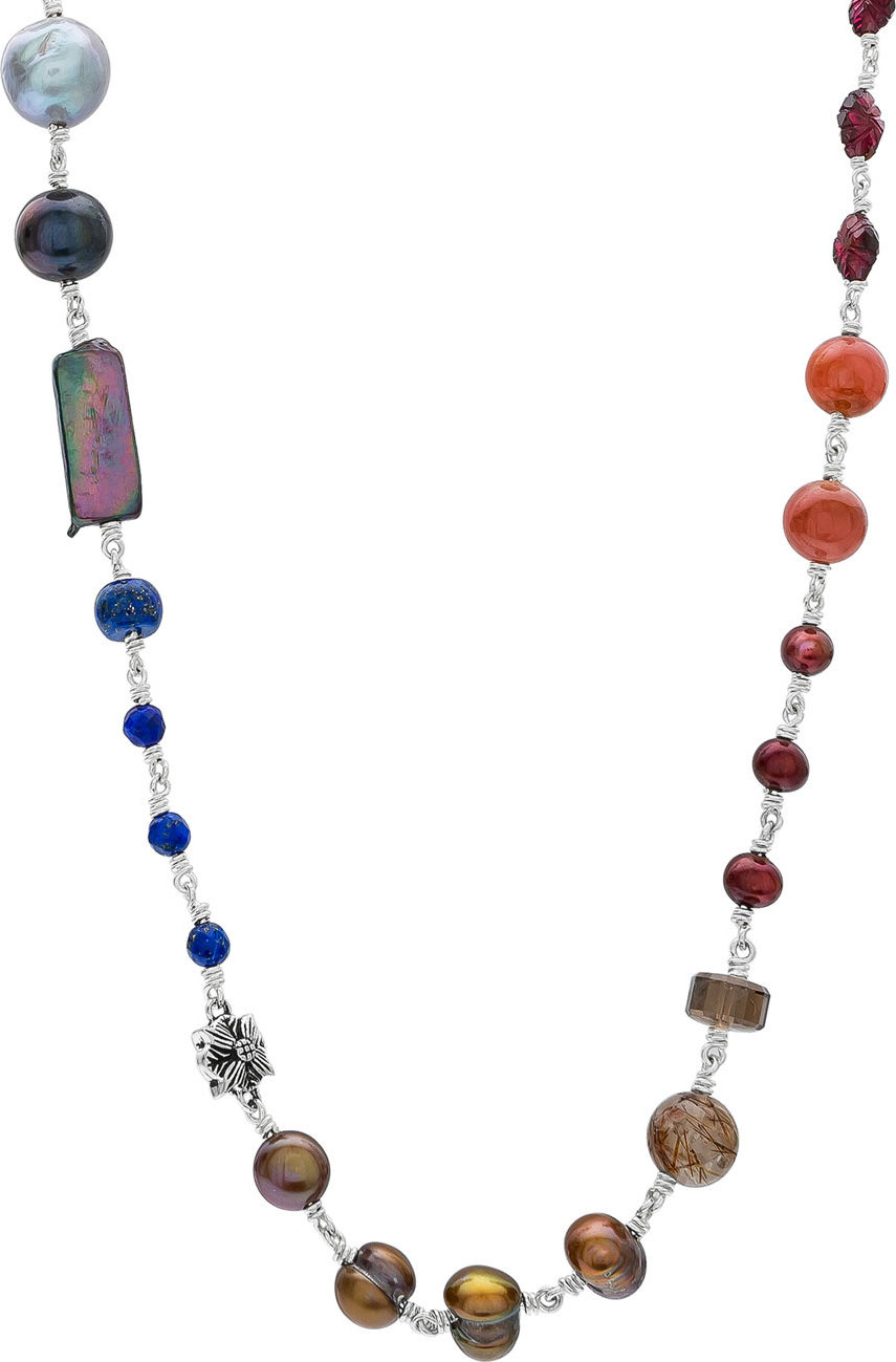 Stephen Dweck Multi-Stone & Mixed-Pearl Necklace