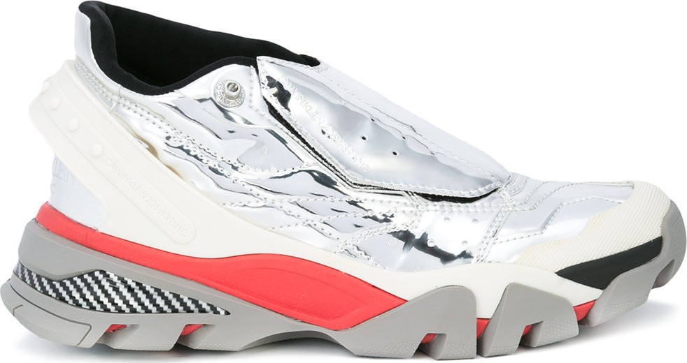 Calvin Klein 205W39NYC metallic covered sneaker