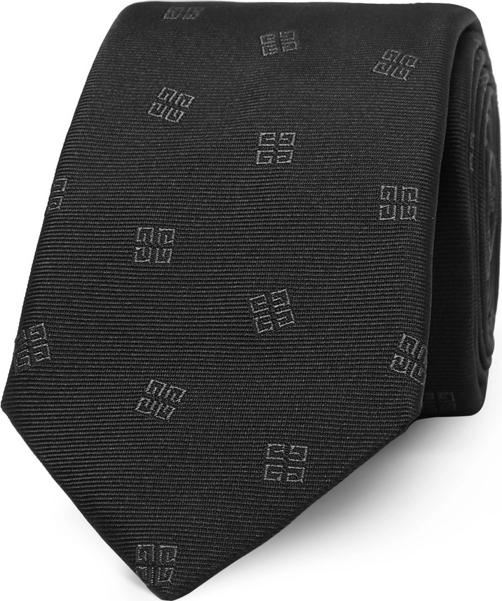Givenchy 7cm Logo-Jacquard Silk-Twill Tie