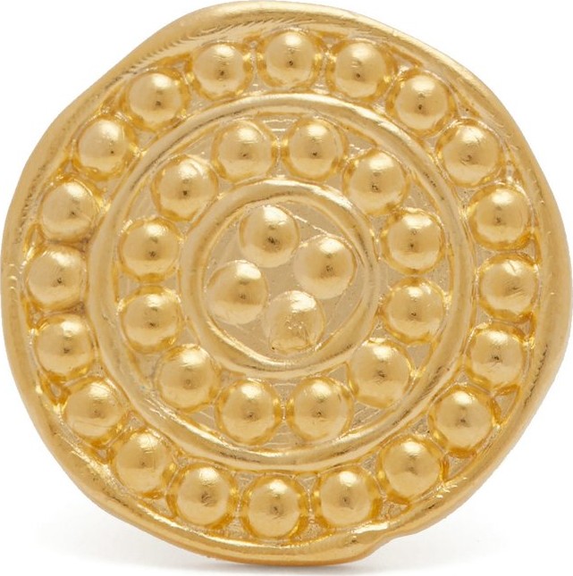 Joelle Kharrat Moneta gold-plated ring