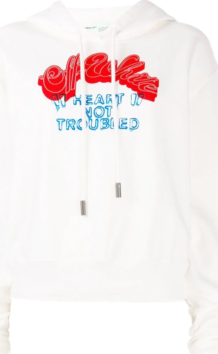 Off White crop hoodie