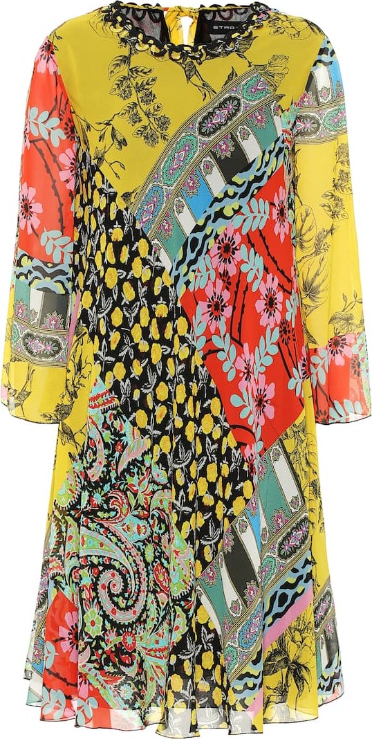 Etro Printed silk dress