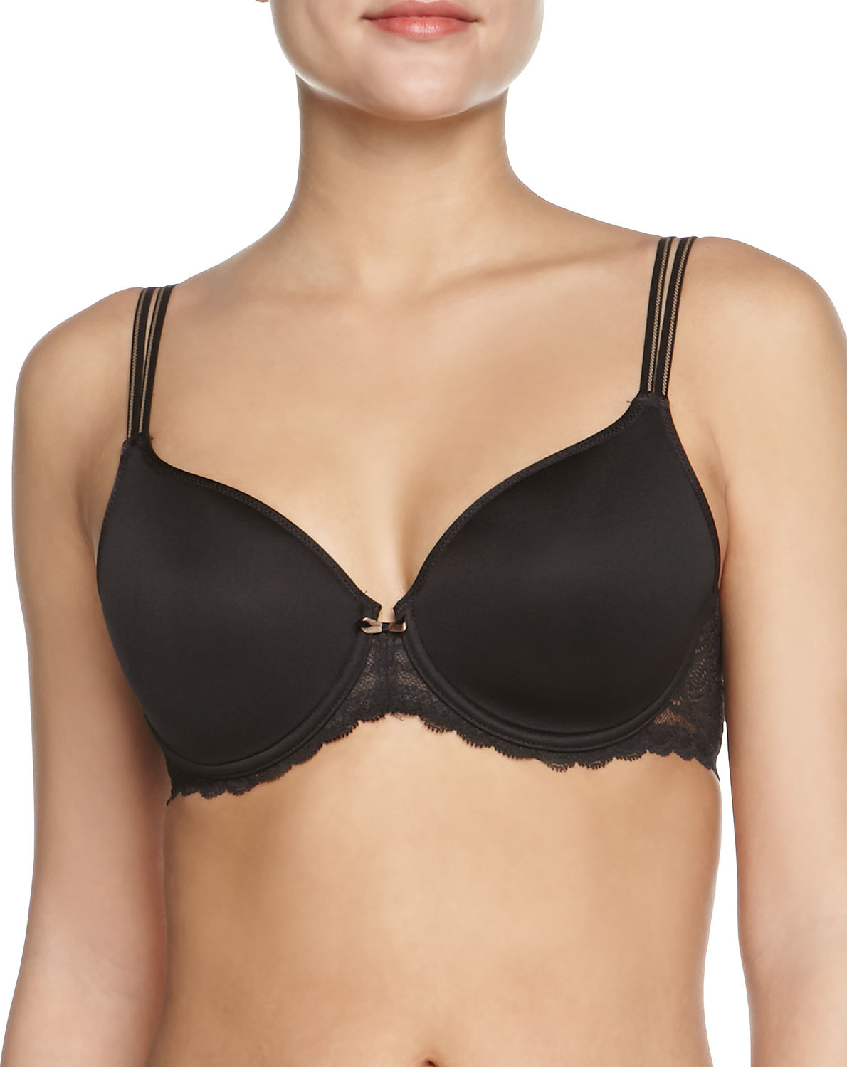 Chantelle Merci Spacer Lace-Trim T-Shirt Bra