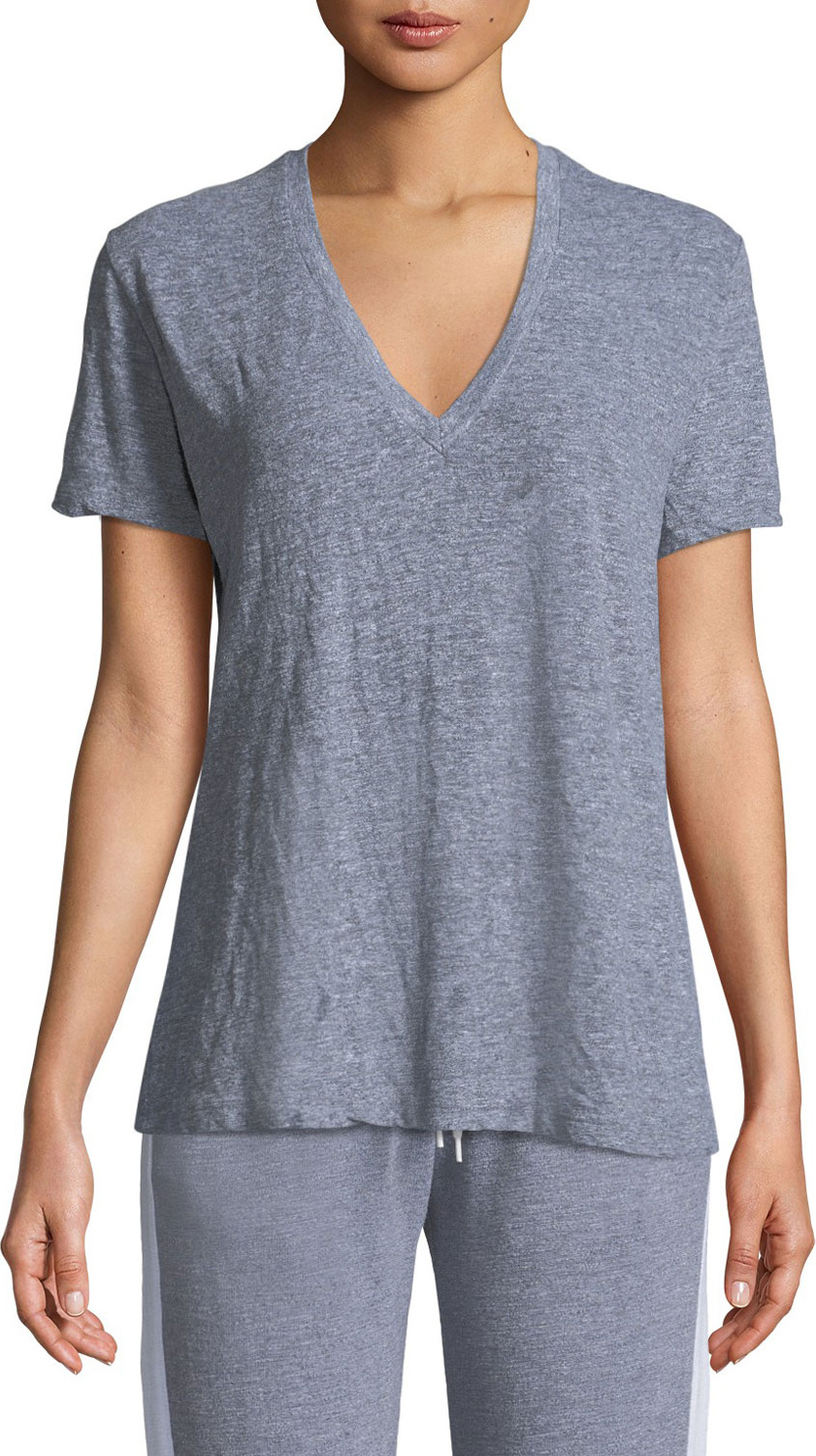 MONROW V-Neck Short-Sleeve Jersey Tee