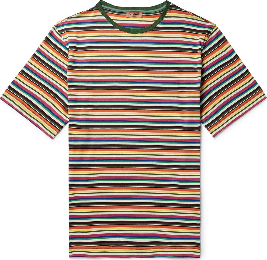 Missoni Striped Cotton-Jersey T-Shirt