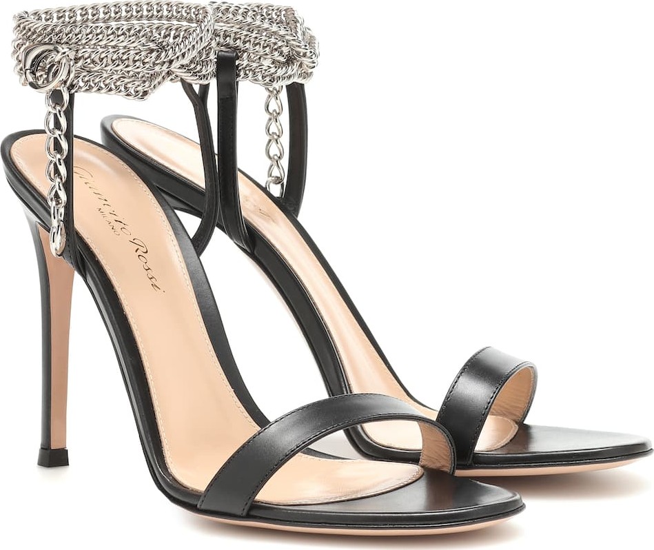 Gianvito Rossi Debbie embellished leather sandals