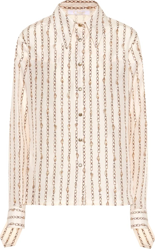 Chloe Printed silk shirt