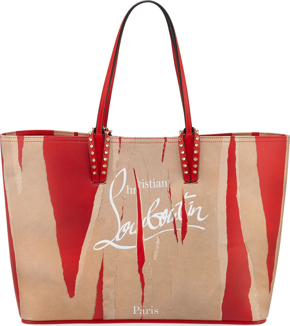 Christian Louboutin Cabata Kraft Loubicalf Paris Tote Bag