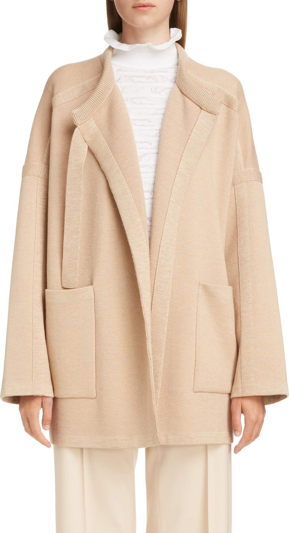 Chloe Wool Blend Knit Jacket