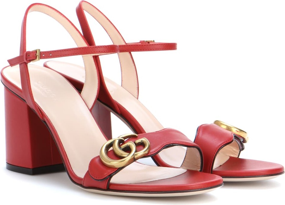 Gucci Marmont leather sandals