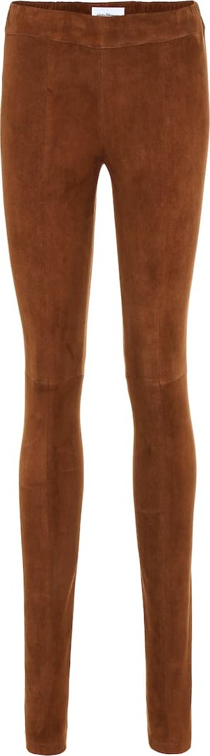 Salvatore Ferragamo Skinny suede pants