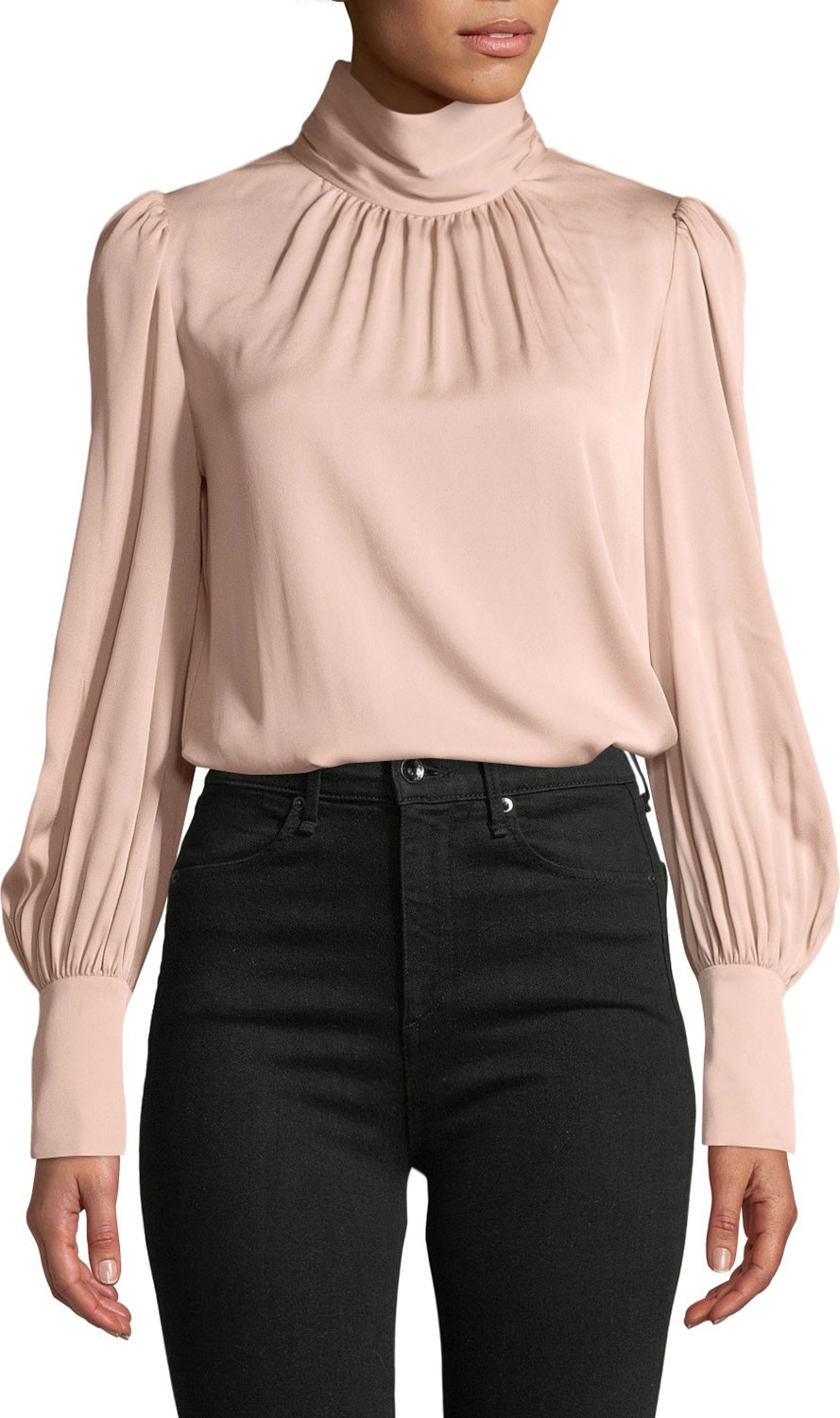 MILLY Annabel Silky Stretch  Blouse