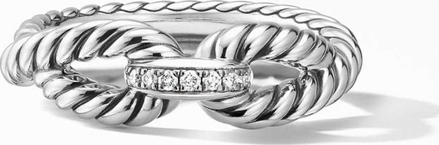David Yurman Cable Loop Ring with Diamonds