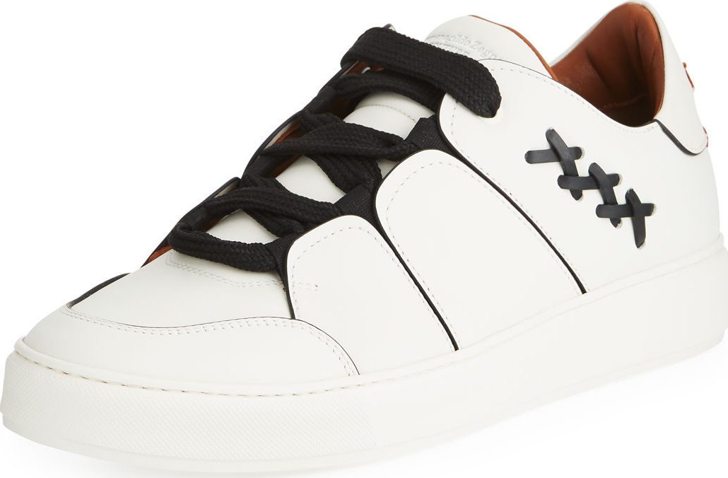 Ermenegildo Zegna Men's Tiziano Leather Sneaker