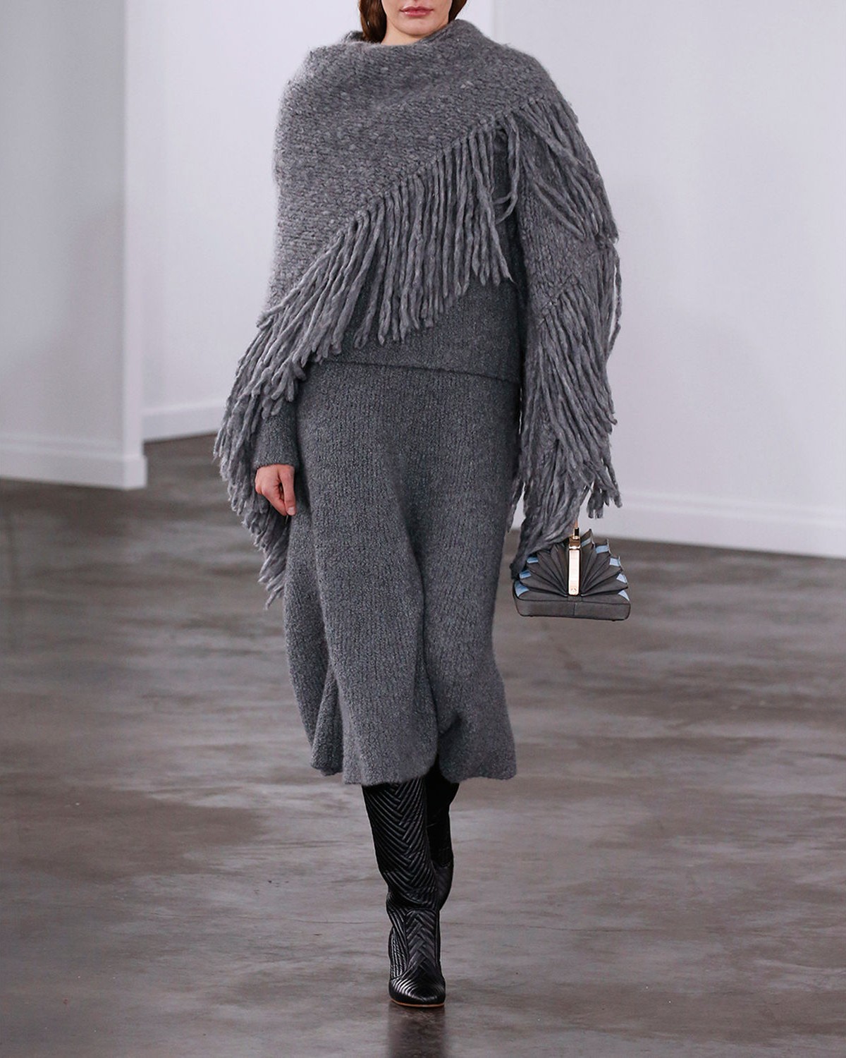 Gabriela Hearst Lauren Cashmere Fringe-Trim Wrap