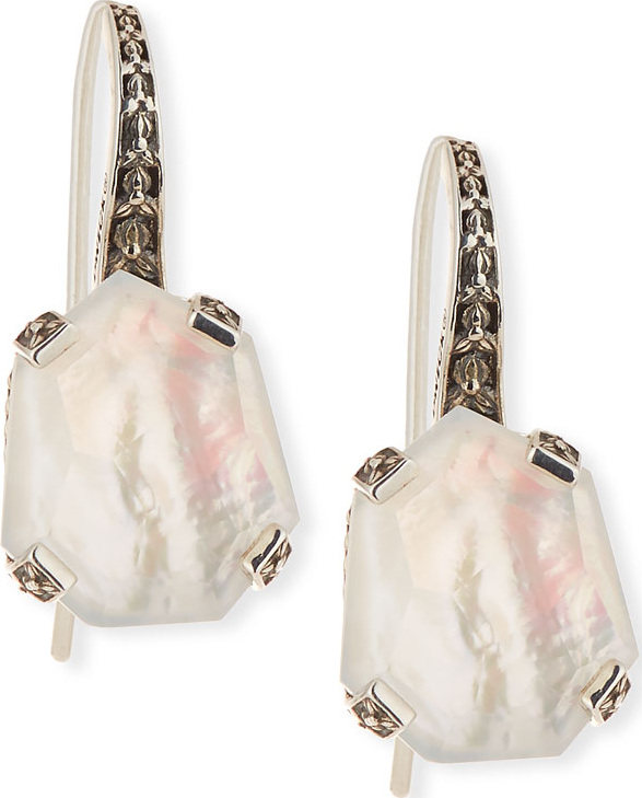 Stephen Dweck Galactical Drop Earrings, White
