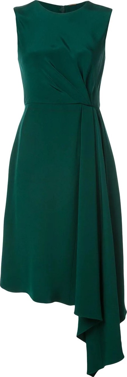 Adam Lippes asymmetric short-sleeve dress