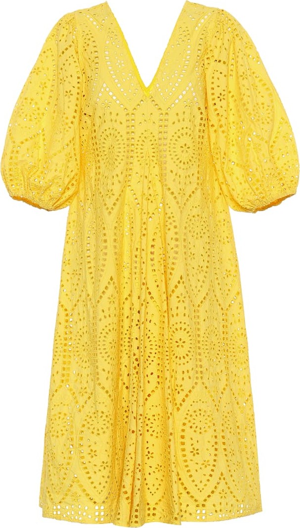 Ganni Exclusive to Mytheresa – cotton broderie anglaise dress