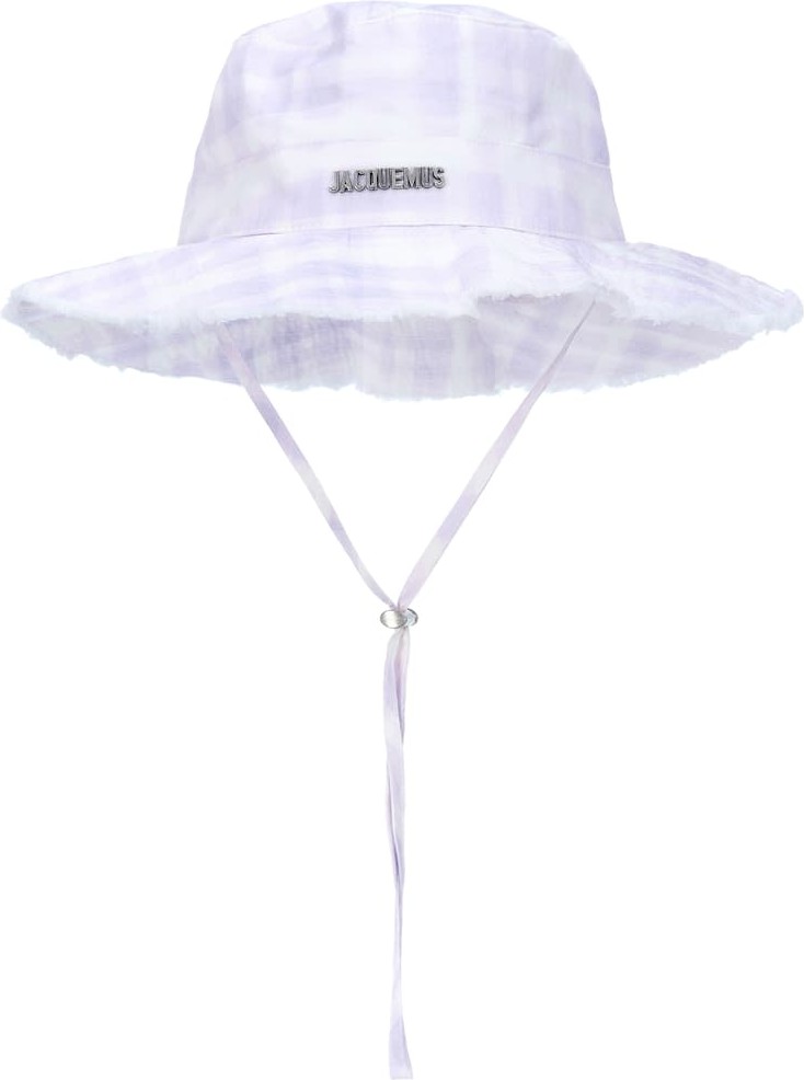 Jacquemus Le Bob Artichaut checked bucket hat