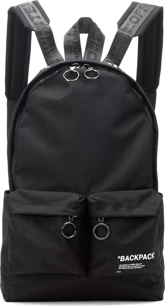 Off White Printed canvas backpack