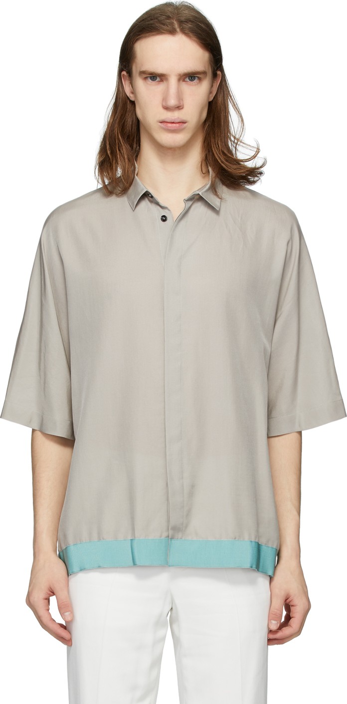 Haider Ackermann Grey Guardsman Shirt