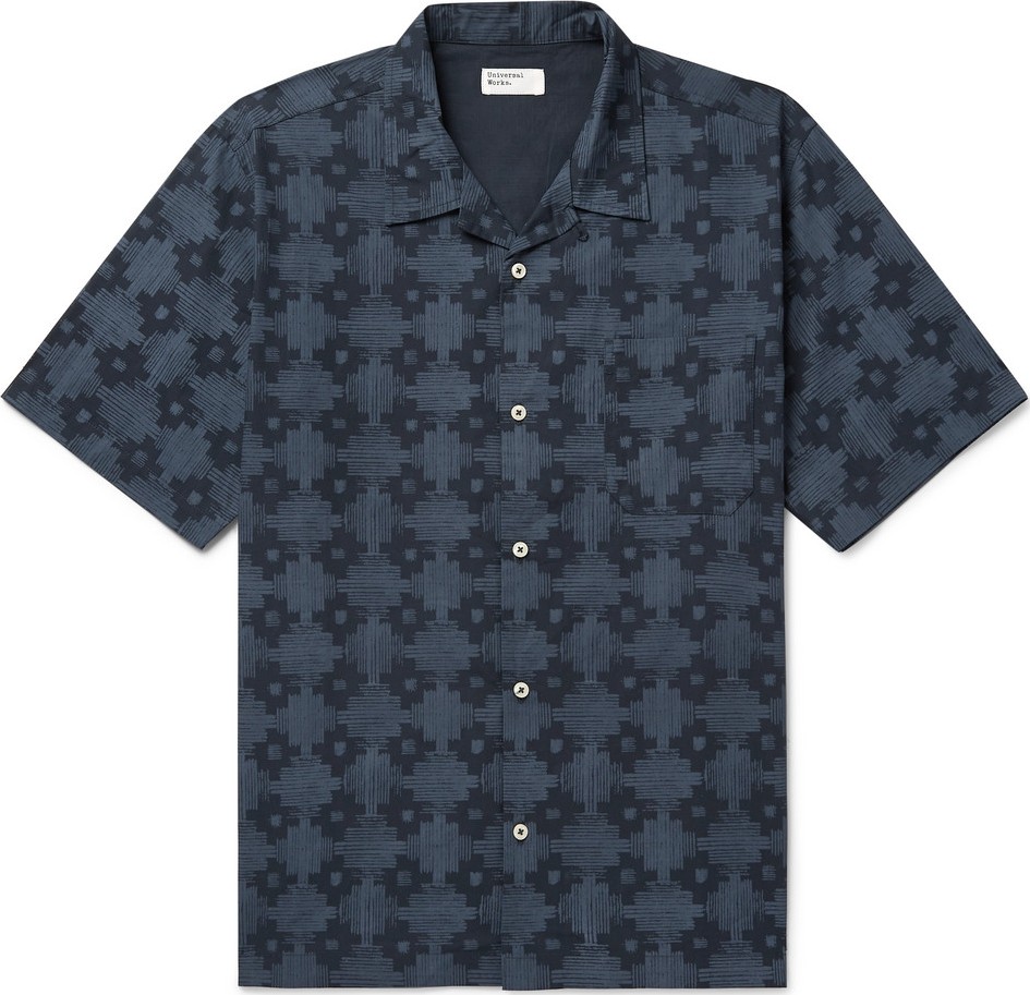 Universal Works Printed Cotton-Poplin Shirt