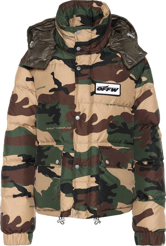 Off White Camouflage down jacket