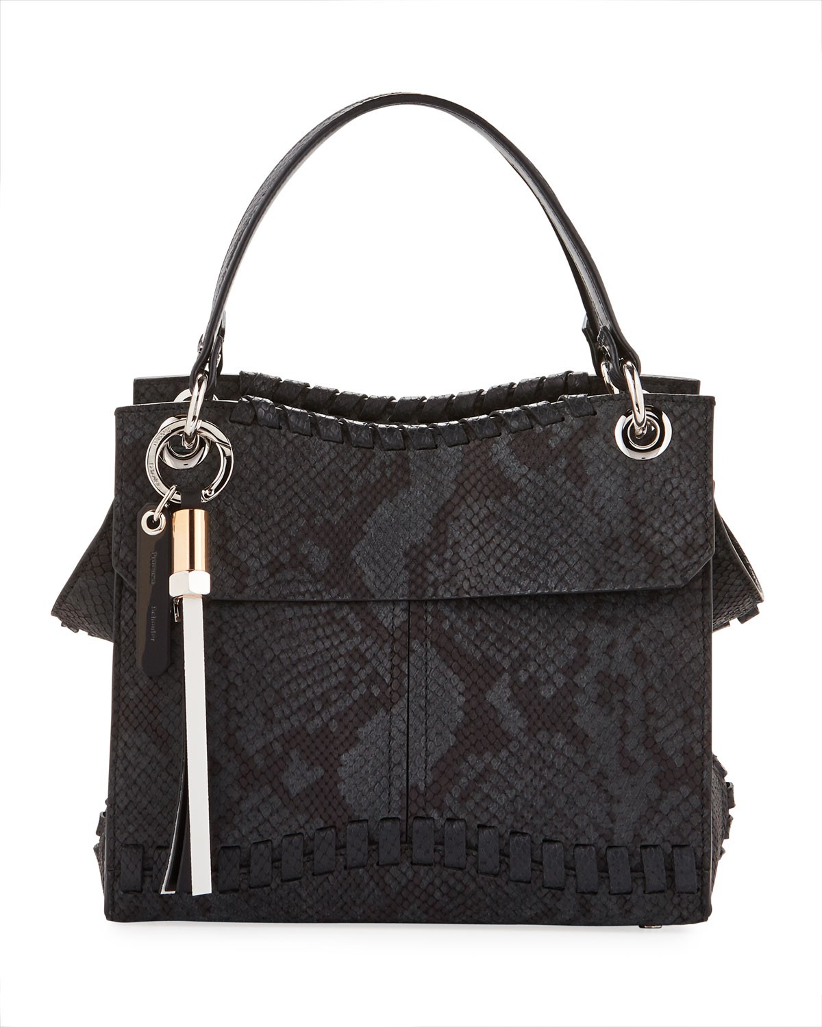 Proenza Schouler Curl Embossed Python Shoulder Bag