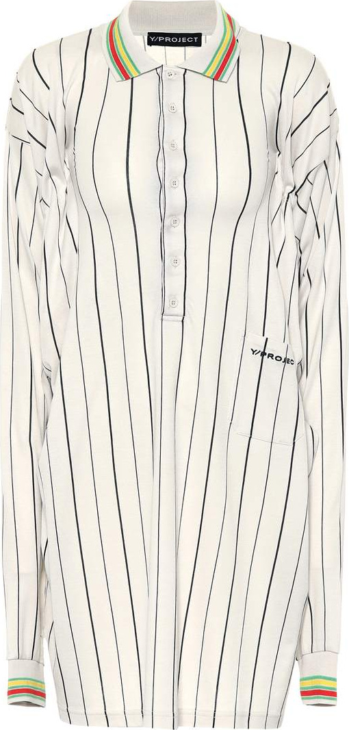 Y/Project Striped cotton shirt
