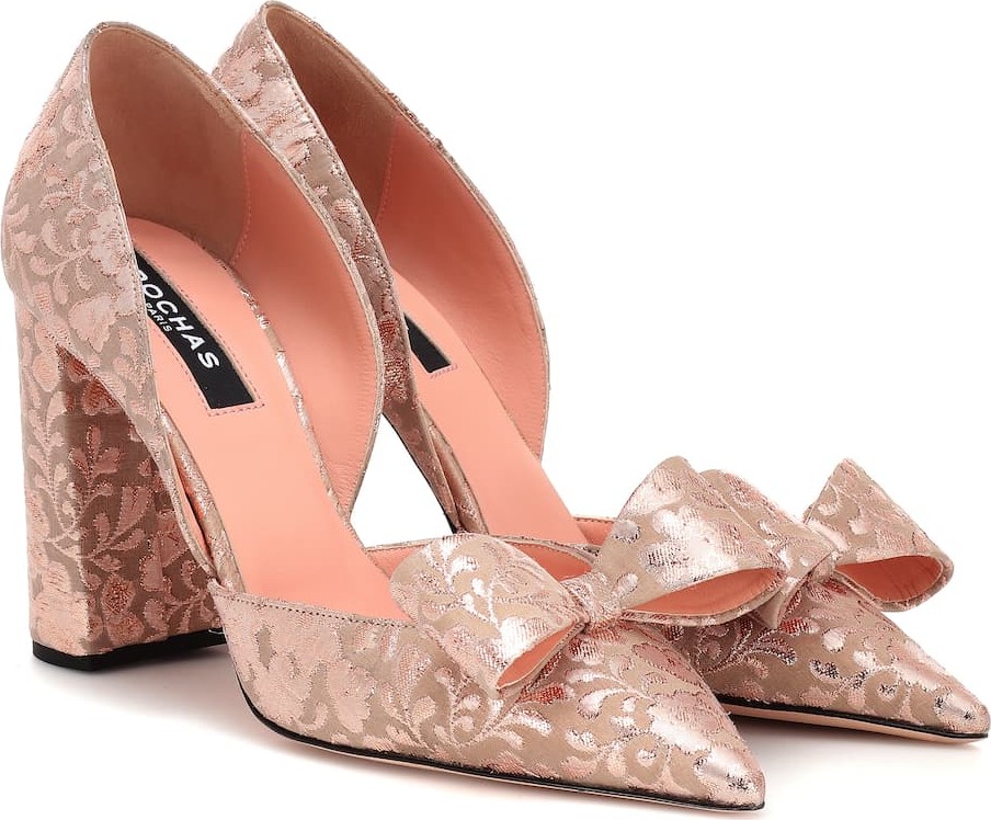 ROCHAS Floral brocade pumps