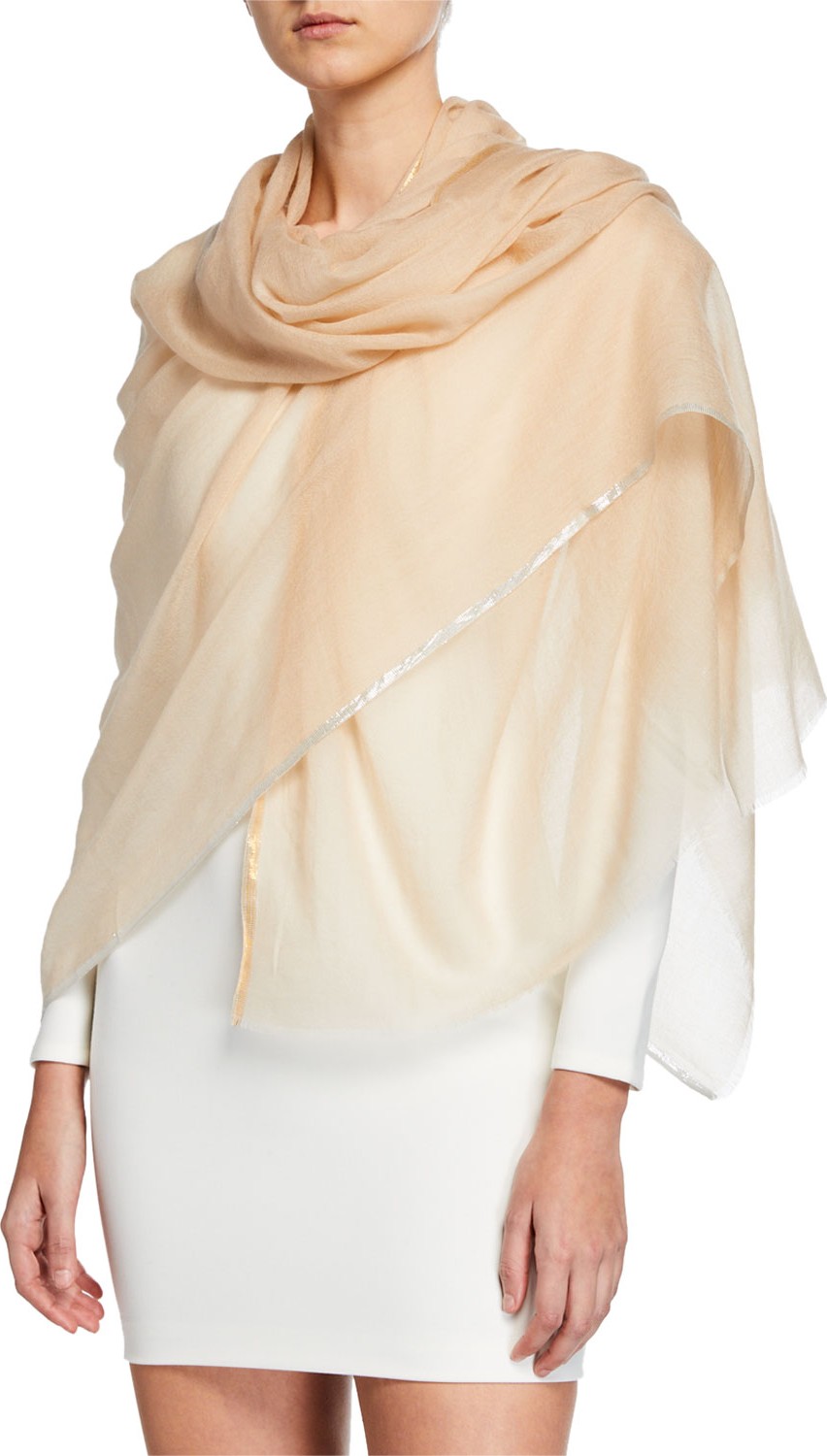 Bindya Sparge Cashmere Shiny Stripe Stole