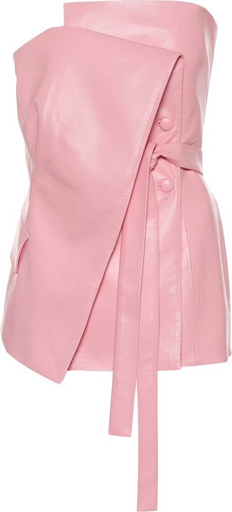 Matériel Tbilisi Faux-leather top