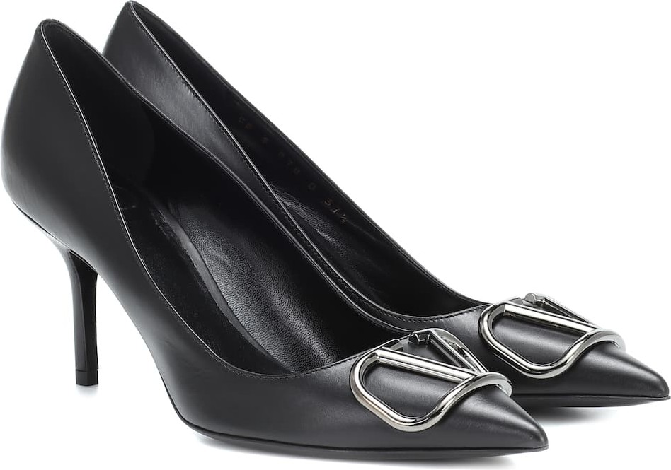 Valentino Valentino Garavani VLOGO leather pumps