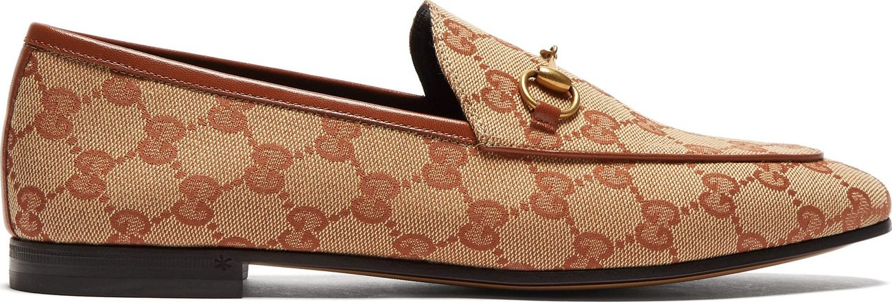 Gucci Jordaan GG-jacquard canvas loafers