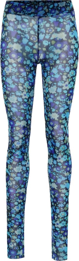 Ganni Floral mesh tights