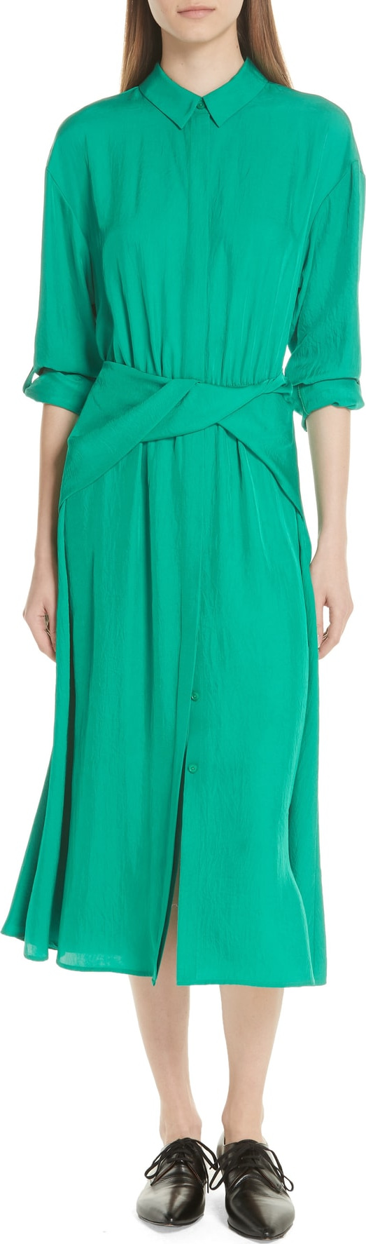 GREY Jason Wu Twist Waist Twill Dress