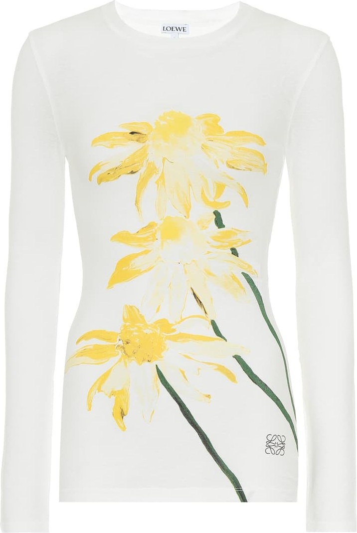 LOEWE Printed cotton top