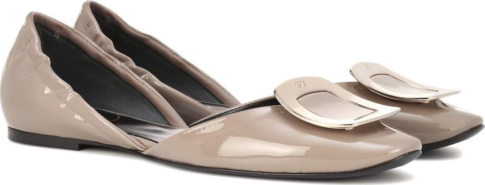 Roger Vivier Chips patent leather ballerinas