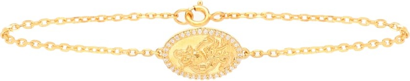 Theodora Warre St Christopher gold-plated sterling silver bracelet