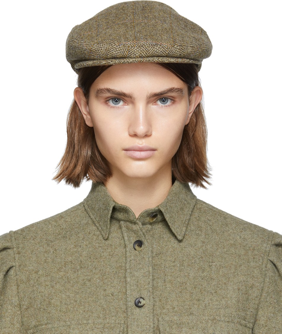Isabel Marant Beige Gabor Flat Cap