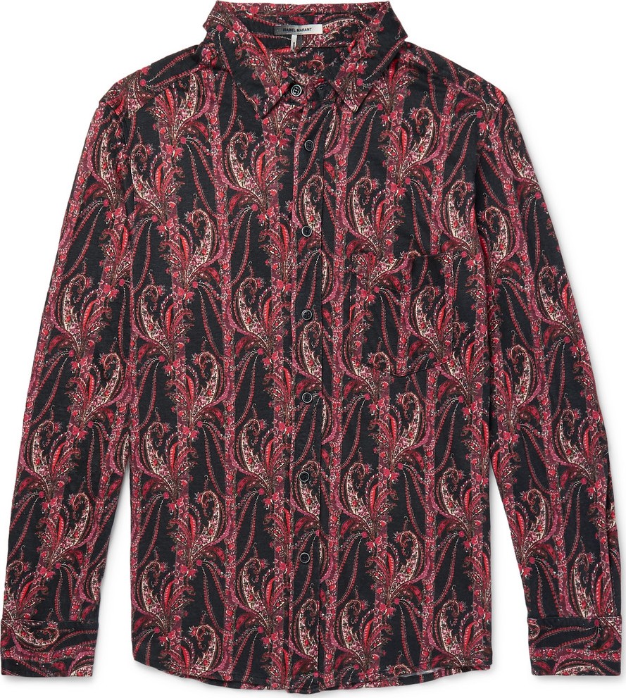 Isabel Marant Tilako Linen-Jacquard Shirt
