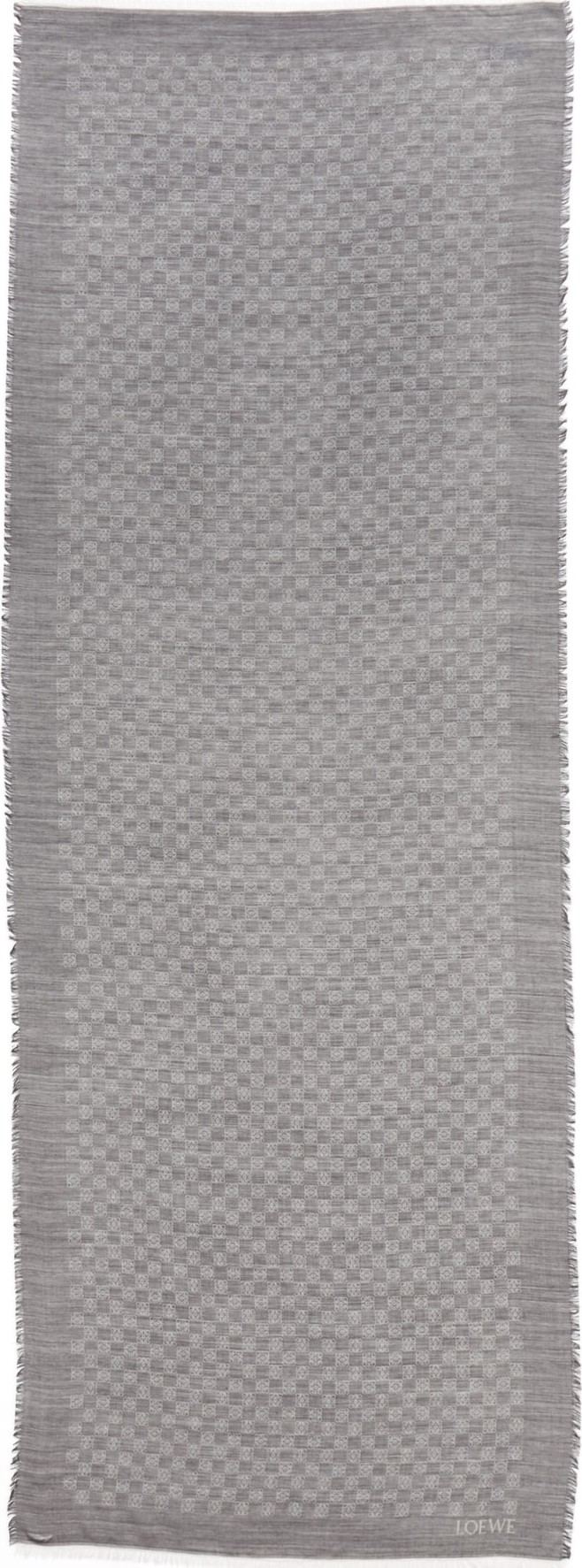 LOEWE Monogram Wool & Silk Scarf