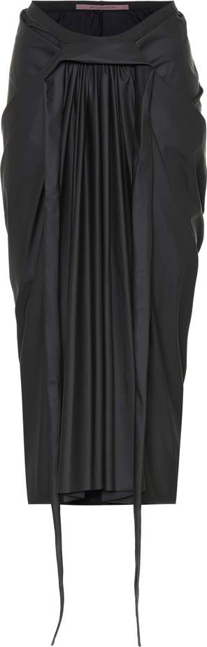 Rick Owens Lilies draped jersey skirt