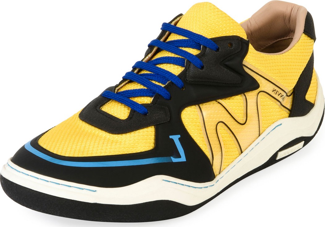 Lanvin Men's Diving Mesh Running Sneakers