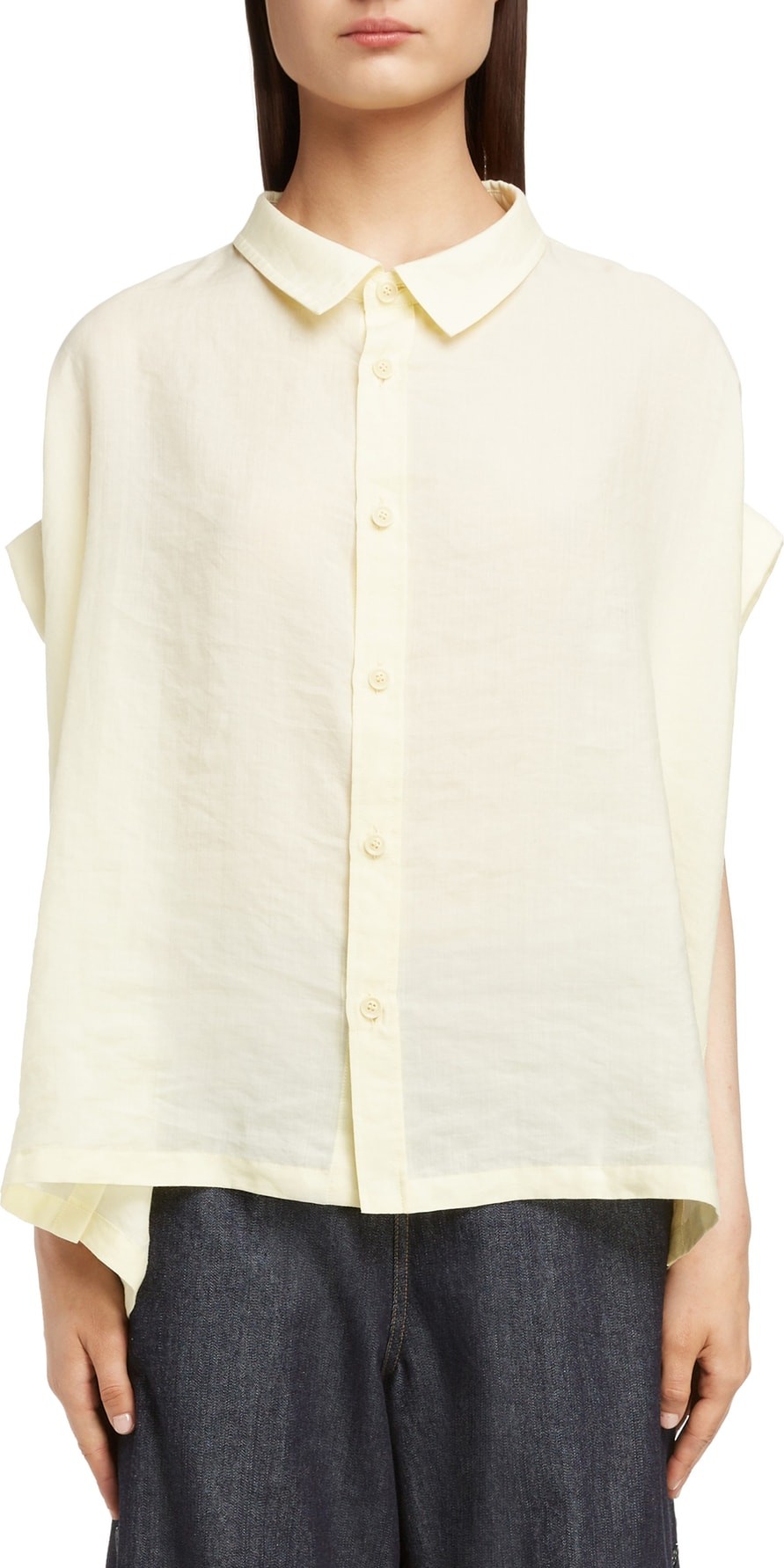 Y's By Yohji Yamamoto Short Sleeve Blouse