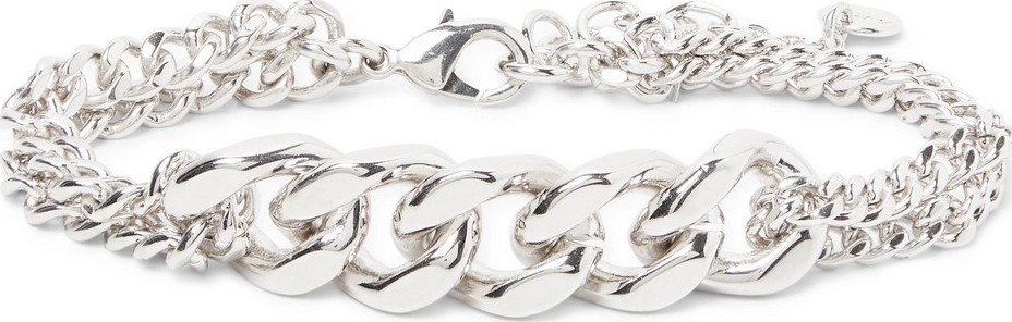 A.P.C. Sky Logo-Engraved Silver-Tone Chain Bracelet A.P.C. Sky Logo-Engraved Silver-Tone Chain Bracelet