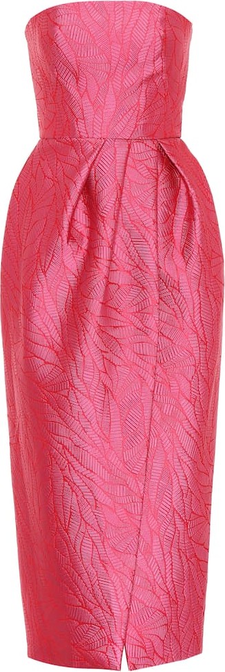 Monique Lhuillier Jacquard dress