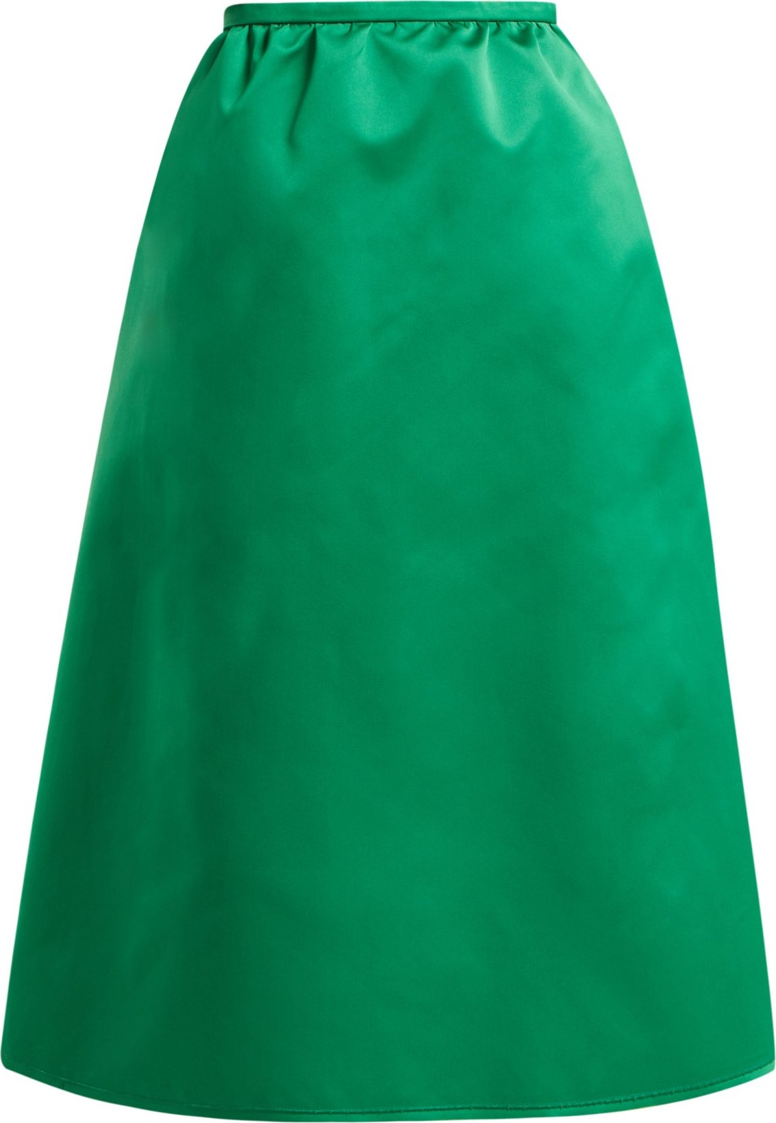 ROCHAS High-rise duchess-satin midi skirt