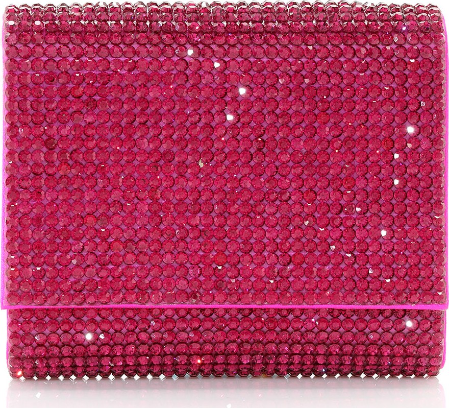 Judith Leiber Micro Fizzy Beaded Clutch Bag