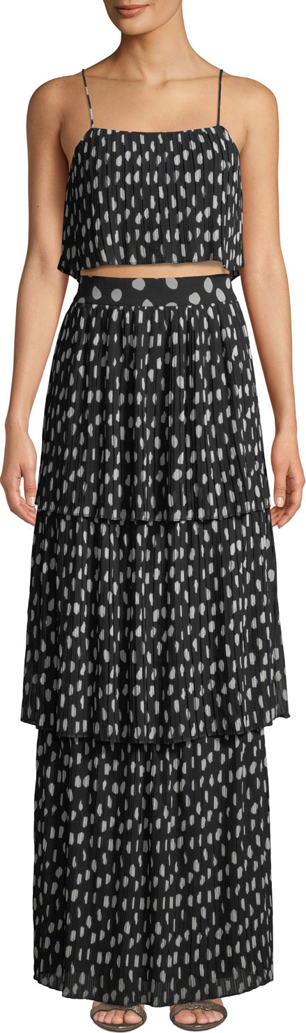 Fame and Partners The Romero Two-Piece Crop Top & Skirt Set